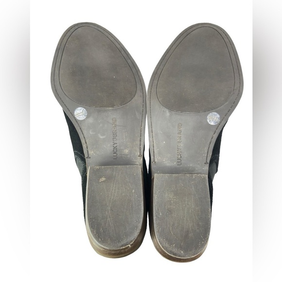 Lucky Brand Fallo Booties Women’s Size 8 M Black Suede Pull On Low Ankle Boot - Picture 10 of 10